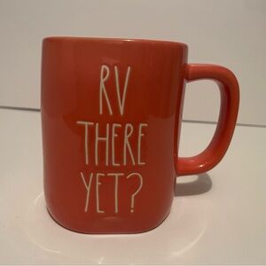 Rae Dunn "RV THERE YET?" ceramic mug